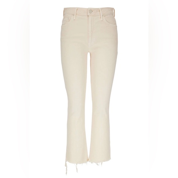 MOTHER Pants - Mother Denim The Insider Crop Step Fray Chalk It Up Size 26